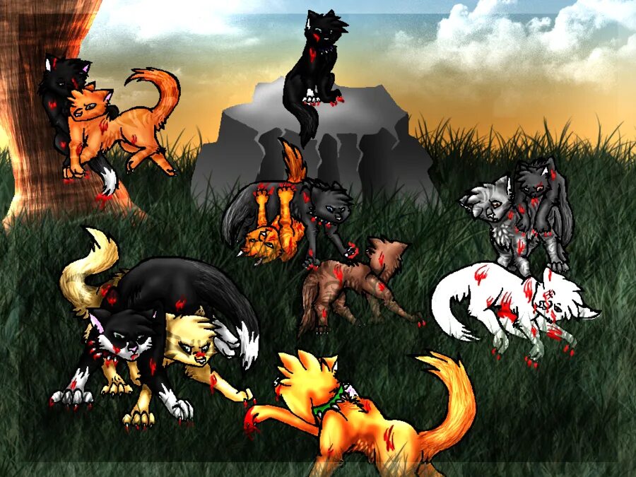 Коты воители опасная тропа битва за лес золотая коллекция. Битва за лес. Битва за лес коты. Коты воители книга битва за лес. Коты воители огнезвёзд и звез.