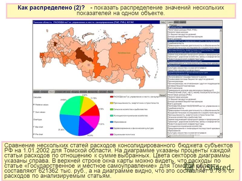 Распределение значений. Распределение значений