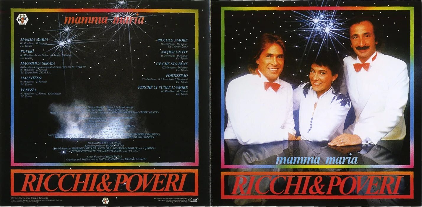 Ricchi e Poveri "mamma Maria". Рики и повери концерт в Москве 1986. Ricchi e Poveri фото. Ricchi e Poveri - the collection (1998) обложка.