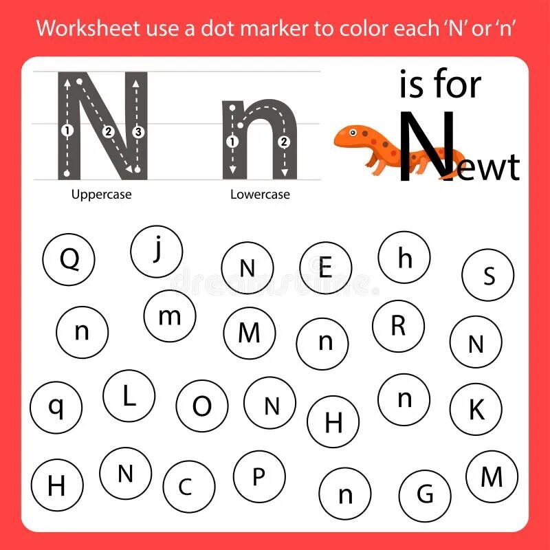 Find letter n. Letter n worksheet. find letters. find the letter h.