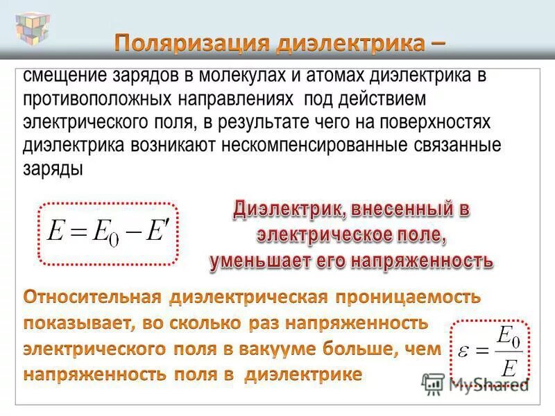 Электрическое смещение в диэлектрике