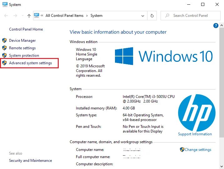 View Advanced System settings на русском. Панель Weintek. Окно System settings. Advanced System settings Windows 10 где найти. Перевод на русский to System settings. Advanced system setting