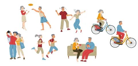 Download the Active elderly characters hobby, lifestyle, dance 15916896 roy...