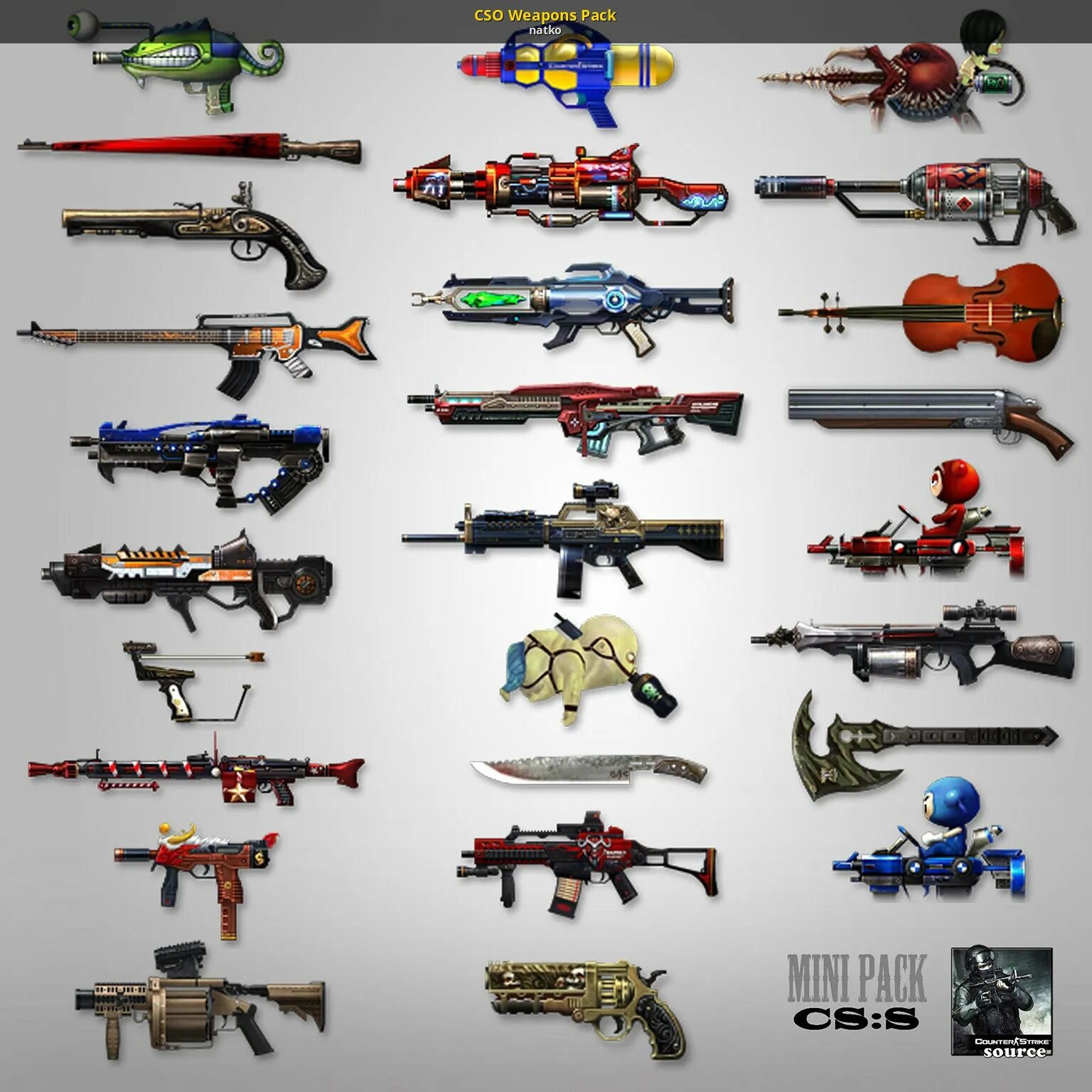 Counter guns. Оружие из Counter Strike 1.6. Оружие из игры контр страйк. CS 1.6 cso Weapons Pack. Оружие из контр страйк 1.6.