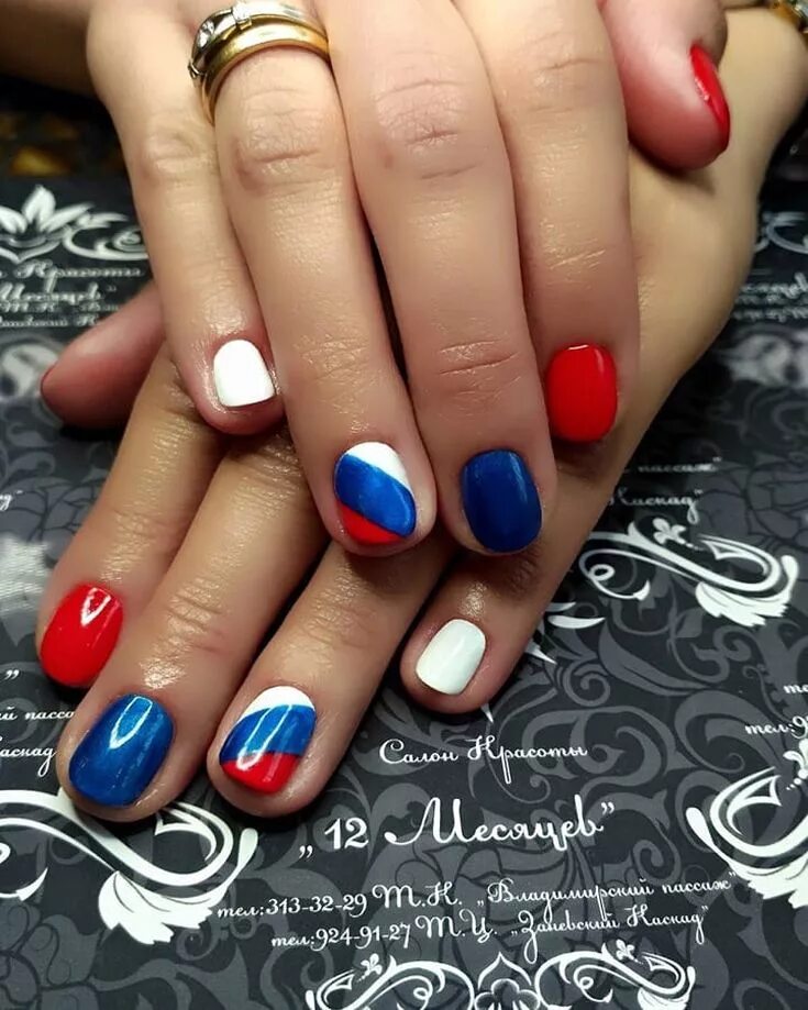 Patriotic nails Firework nails, Patriotic nails, July nails