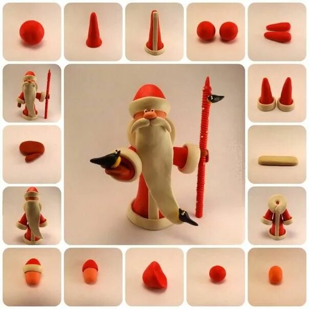 Елочные игрушки из полимерной глины 43 фото Polymer clay craft Manualidades, Ado
