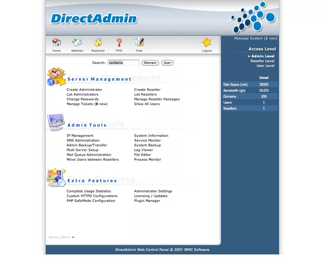 DIRECTADMIN. DIRECTADMIN Firewall. Admin_list. DIRECTADMIN Lite - на 1 год.