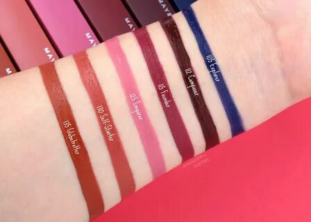Maybelline super stay оттенки помад