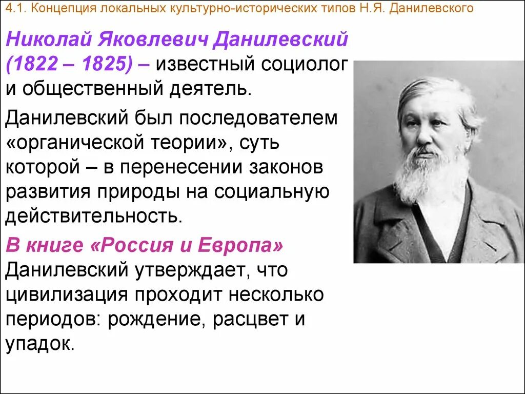 Историческая теория суть теории. Теории н.я. Данилевского. Теория Николая Яковлевича Данилевского. Концепция культурно исторических типов Данилевского. Теория культурно-исторических типов н.я Данилевского.