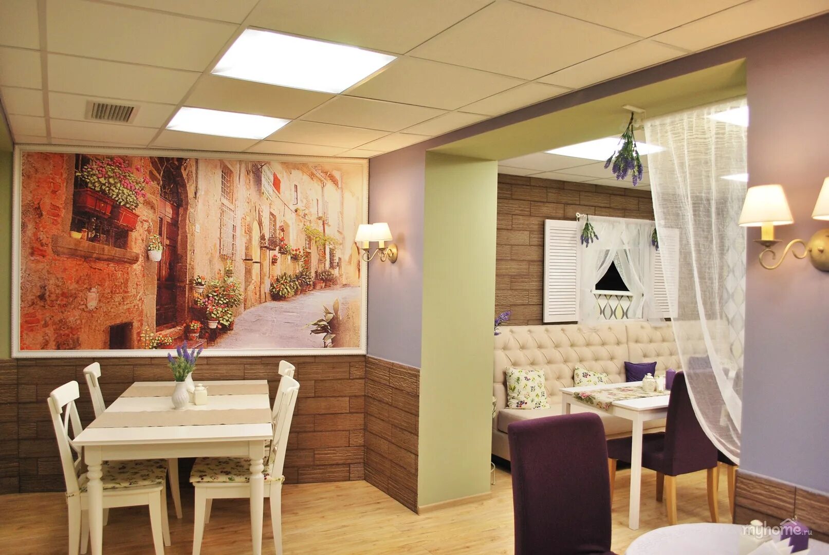 Рукафе. Интерьеры кафе и ресторанов. Рукафе. Потолочное озеленение. Интерьер кафе.