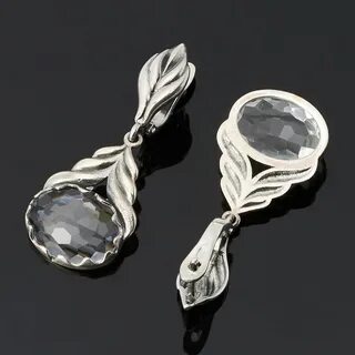 Серебро с горным хрусталем