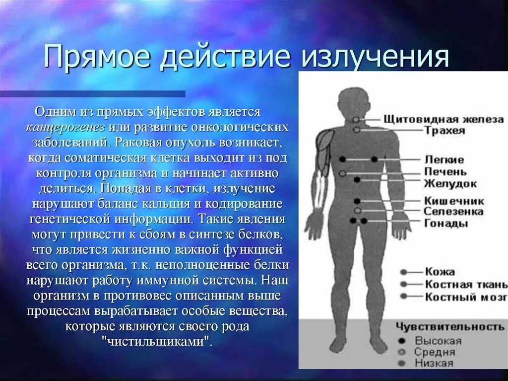 Биологическое действие радиоактивных излучений презентация. Биологическое воздействие ионизирующего излучения на человека. Прямое действие ионизирующего излучения на организм. Биологическое воздействие радиации на организм. Воздействие излучений на организм человека.