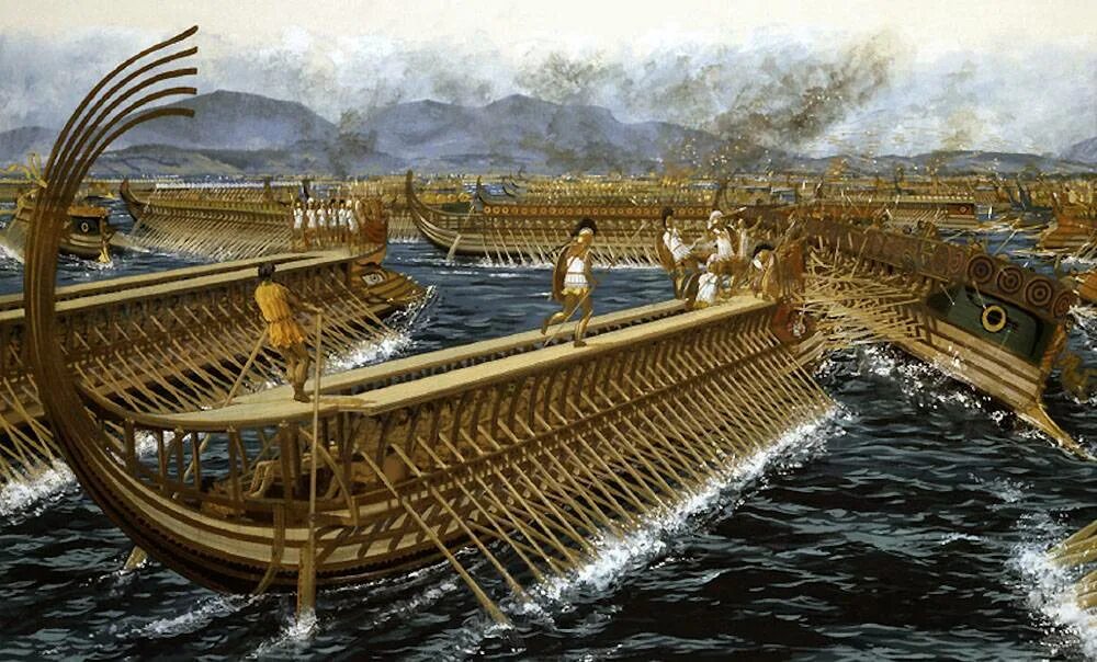 2 саламинское сражение. Саламинская битва в древней Греции. Саламинское Морское сражение 480 г. до н.э.. Триера корабль в древней Греции. Фемистокл Саламинское сражение.