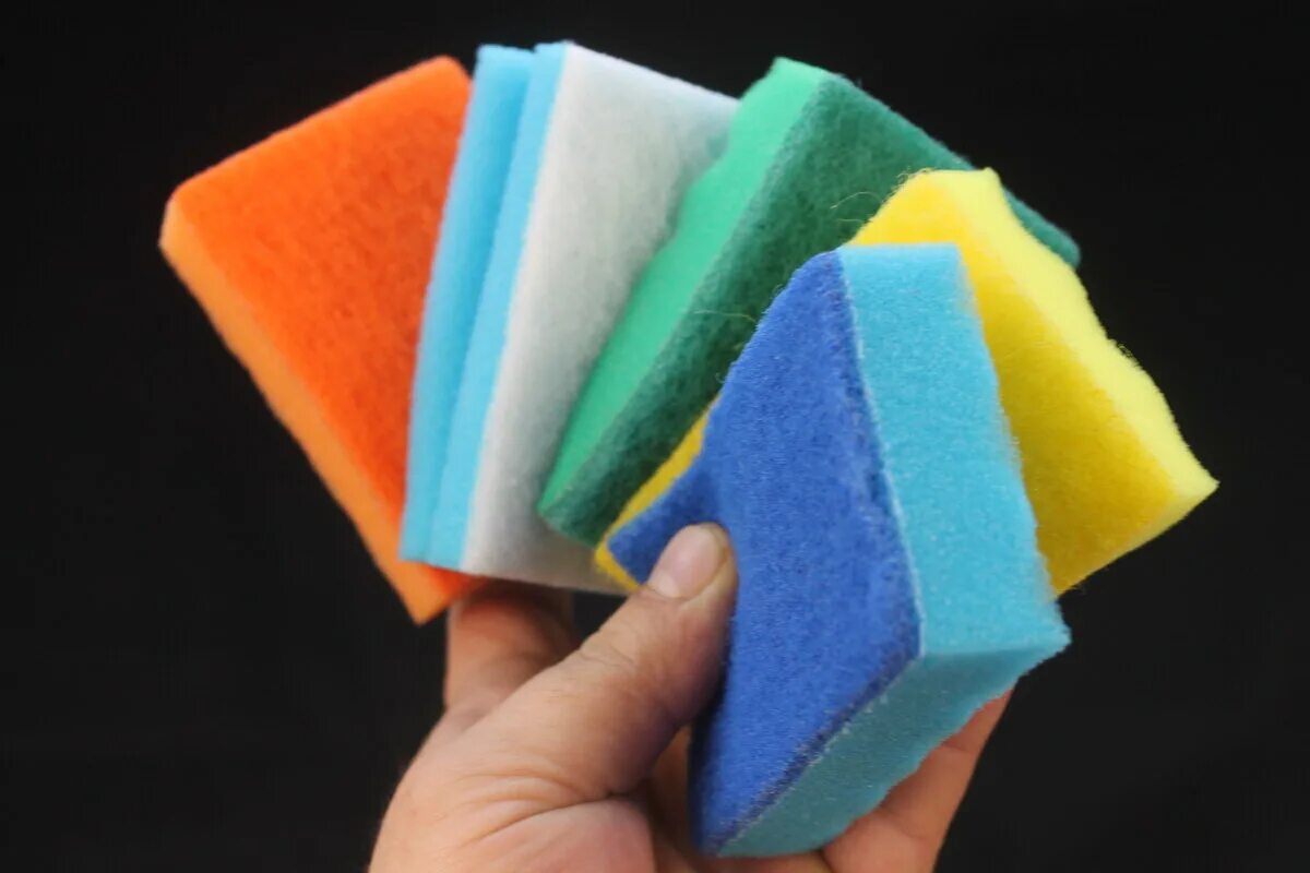 разноцветные губки для мытья посуды. губка для посуды 12х6 см, 6 шт/упак, pride. губки для посуды разных цветов. губки для посуды разных цветов. губка для мытья.