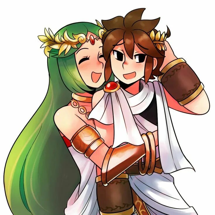 Kid icarus. Palutena and Pit. Палутена Kid Icarus. Kid Icarus Palutena. Kid Icarus Palutena x Pit.