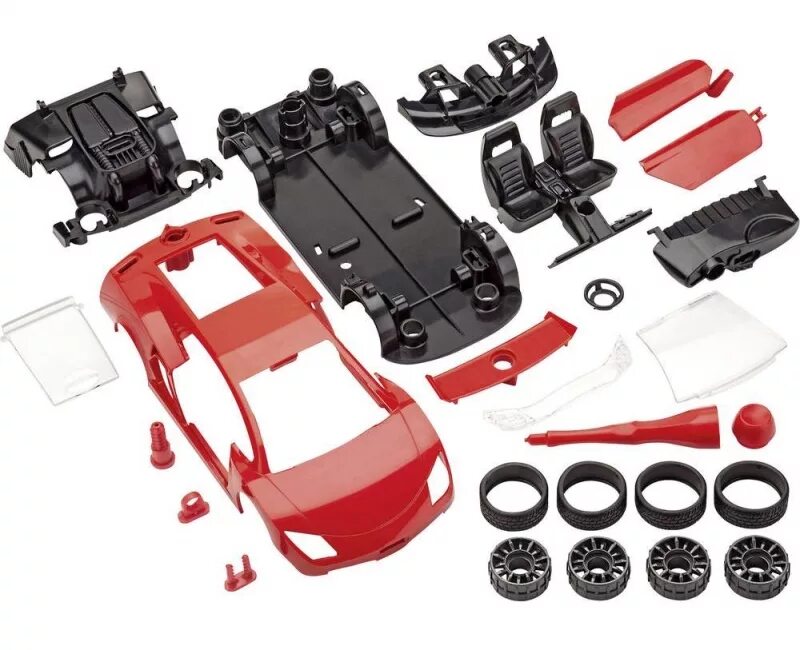 Revell Kit. Пластмассовые детали для автомобилей. Пластиковые элементы в автомобиле. Набор для сборки автомобиля. Детали сборной модели