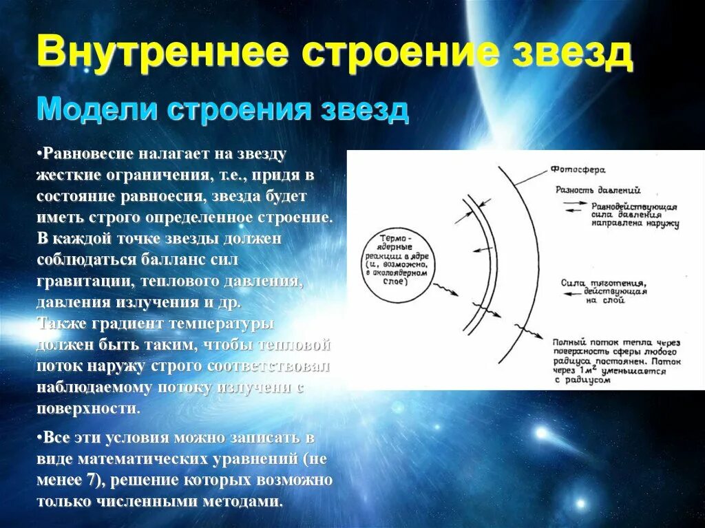 Солнце и звезды астрономия 11 класс. Внутреннее строение звезд. Вгутреннее строение звёзд. Модели строения звезд. Модели внутреннего строения звезд.