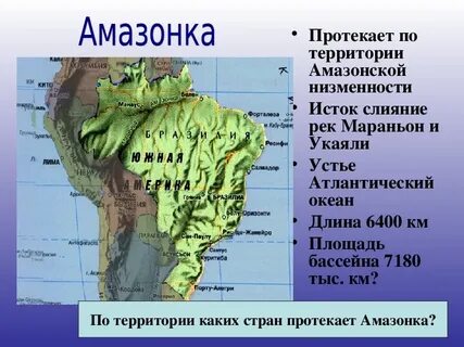 Страны бассейна амазонки и ла платской низменности