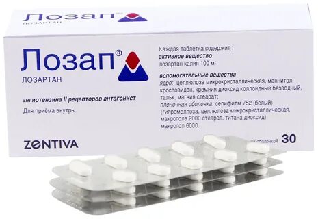 Лозартан торговое название