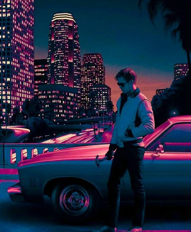 Kavinsky nightcall drive. Гослинг ретровейв.