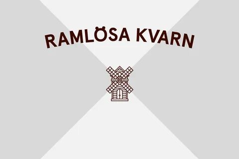 Logo for Swedish flour business Ramlösa Kvarn by Amore. 