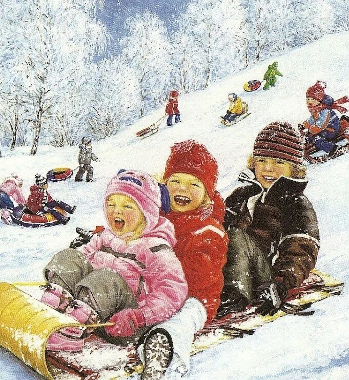Ребята на санках. Мальчик на санках с горки. Ребята на санках. Ребята на санках. Носов н.