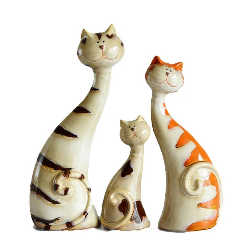 Керамическая кошка купить. Керамические статуэтки. Фигурки из керамики. Керамические фигурки для интерьера. Статуэтка кошки.