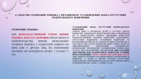 Признание родителям