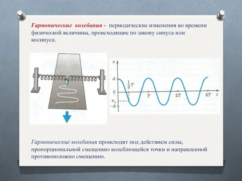 Почему происходят колебания. Периодические колебания. Периодические и гармонические колебания. Гармонические колебания происходят по закону синуса или косинуса. Периодические механические колебания.