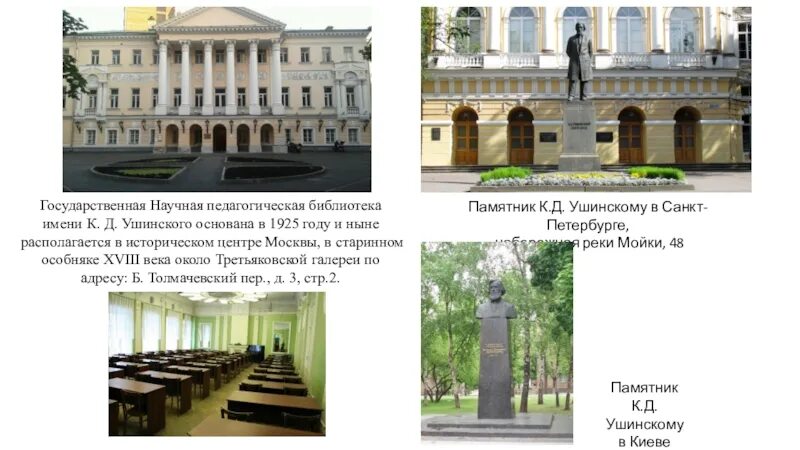 Ушинского, москва. Библиотека им. Д. Научная библиотека им ушинского. Д.