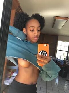 Black boob selfie.