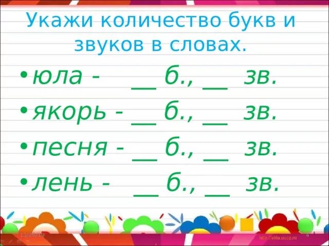 Определить количество букв. Сколько букв сколько звуков.