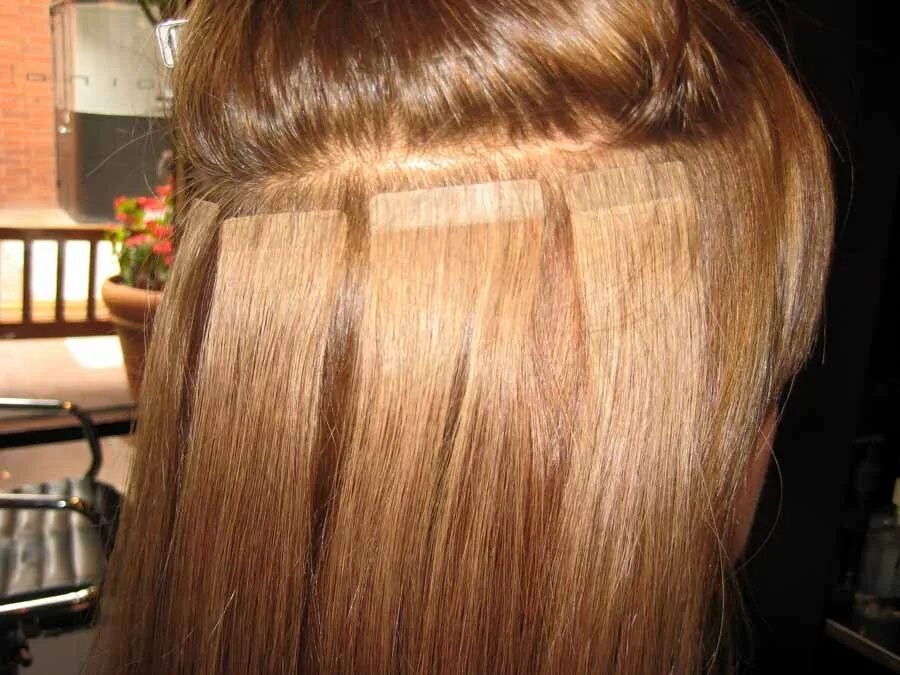 Ленточное наращивание (hair talk, Германия). Нарощенные волосы. Холодное ленточное наращивание волос. Ленты для наращивания волос. Наращивание волос carolina