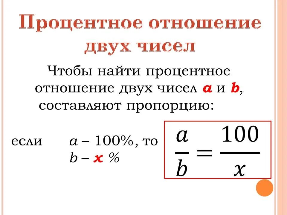 Процент от разницы двух чисел. Процентное отношение двух чисел. Процентное отношение двух чисел формула. Нахождение процентного отношения двух чисел. Процентное отношение двух чисел 6.