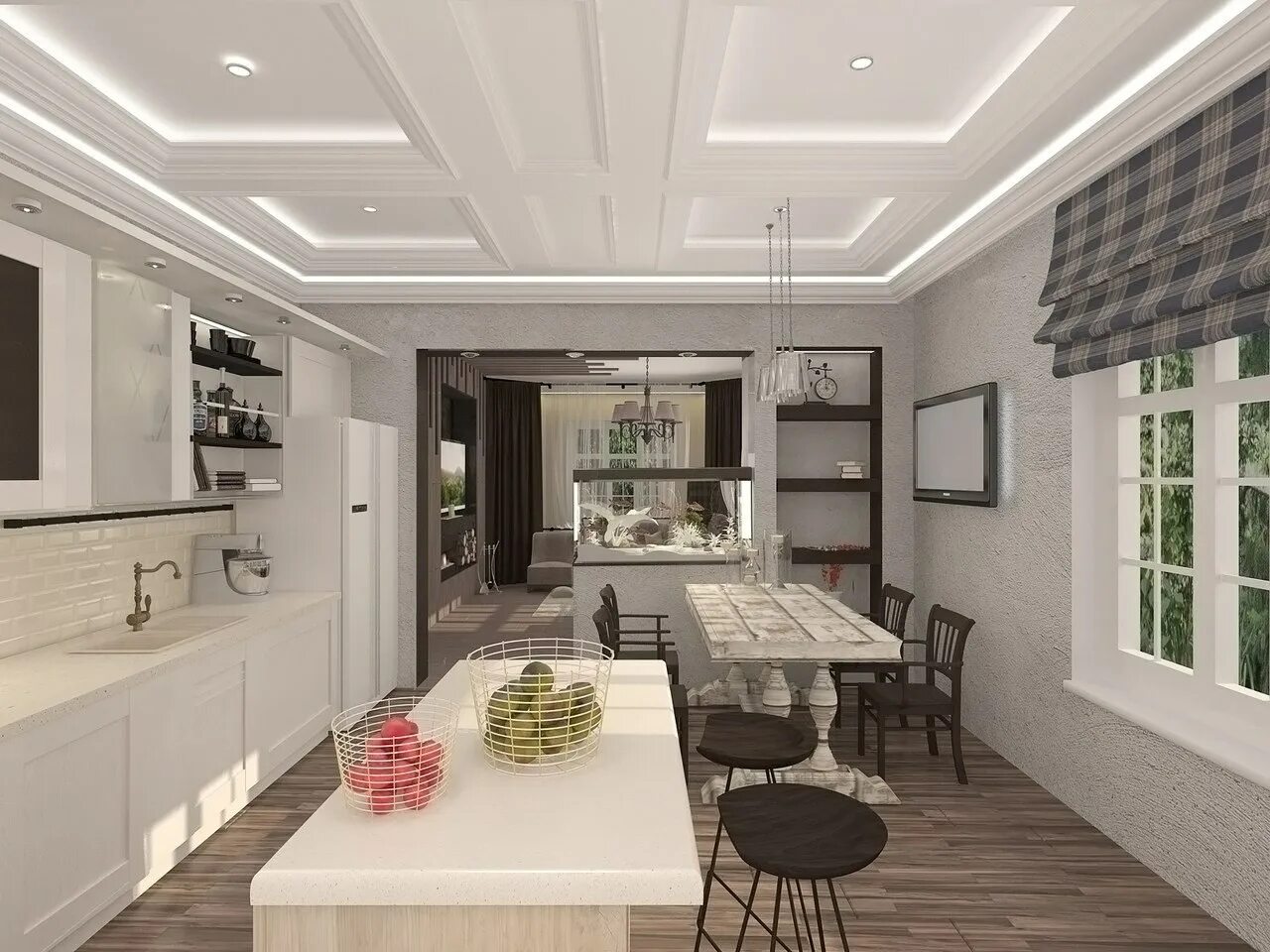 Дизайн кухни гостиной 18 кв.м. - 75 современных вариантов интерьера
