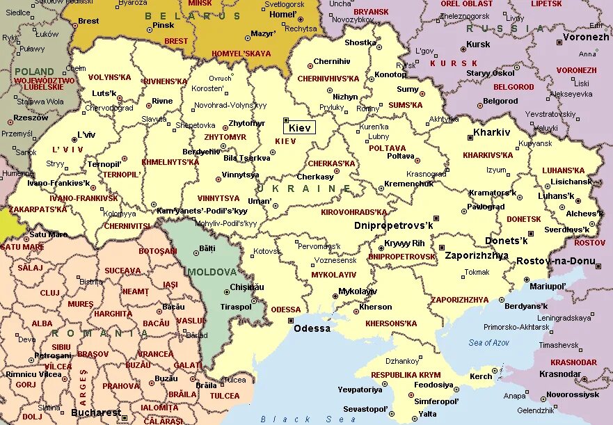 Восточная граница украины. Границы Украины на карте. Границы России и Украины на карте с областями. Карта Украины с кем граничит Украина. Граница России и Украины на карте с городами.