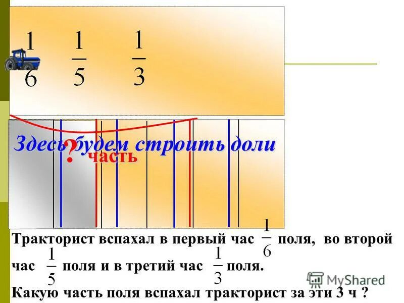 До обеда тракторист вспахал 3 5 поля. Тракторист вспахал в первый час 16 поля. тракторист вспахал 23 поля за 45 часа.
