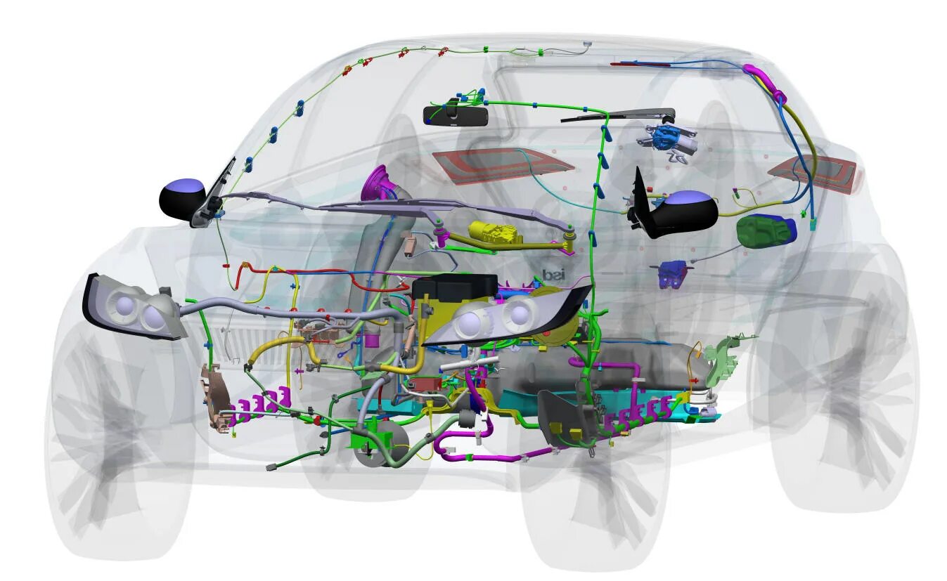 Транспортная инженерия. Модули Dassault systemes. Catia electrical. Car electrical System. Automotivo pega 3.0