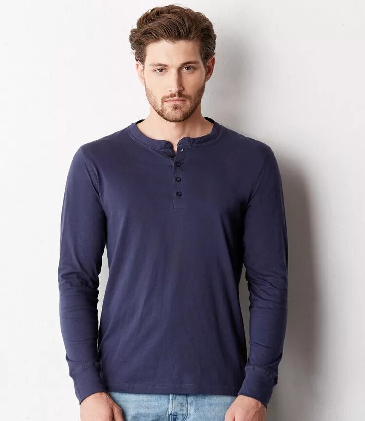 Men long sleeve. Рубашка Хенли. Хенлей ширт. Логслив Хенли. Henley одежда.