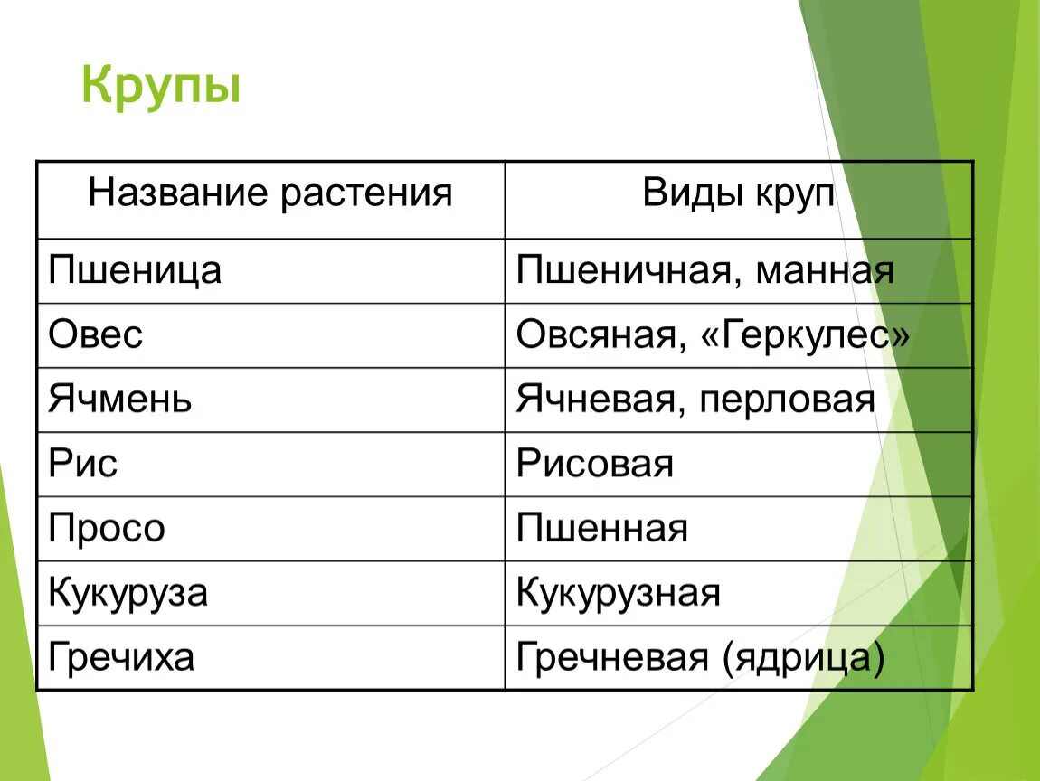 Соотнесите виды. Название круп и растений. Крупы виды названия растений. Крупяные растения названия. Название растений пшеница виды круп.