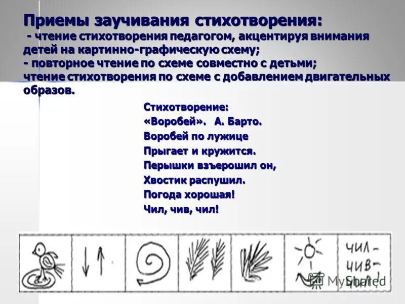 Конспект по заучиванию стихотворения в старшей группе. Приёмы ЗАПОМИНАНИЕЯ стихотворения. Схема стихотворения. Стихи со схемами для заучивания. Приемы заучивания стихотворений.