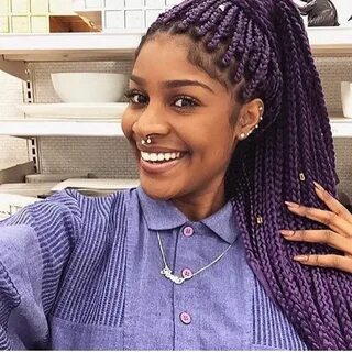 pinterest : @theylovekandi . in 2019 Hair styles, Purple box