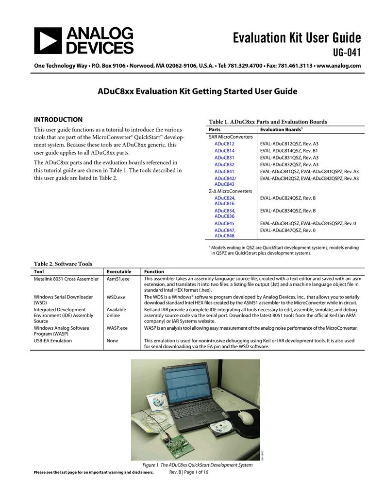 Software user manual. Aduc8. aduc836 datasheet. analog devices, inc документы. kit user manual.