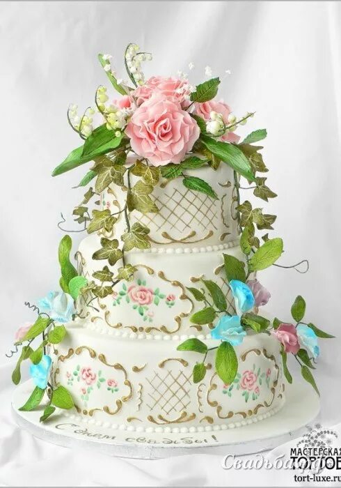 L cake. Авторский торт. Тортик для Леночки. Свадебные торты во Владимире.