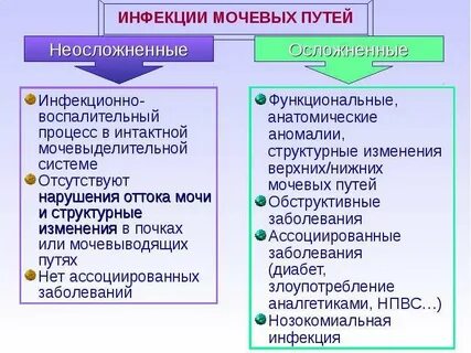 Инфекции мочевых путей клинические рекомендации тесты