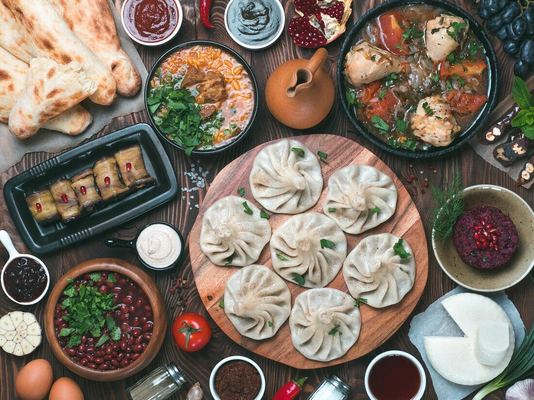 Грузинская национальная еда. Грузинский стол. Georgian food. Узбекская кухня. Georgian food.