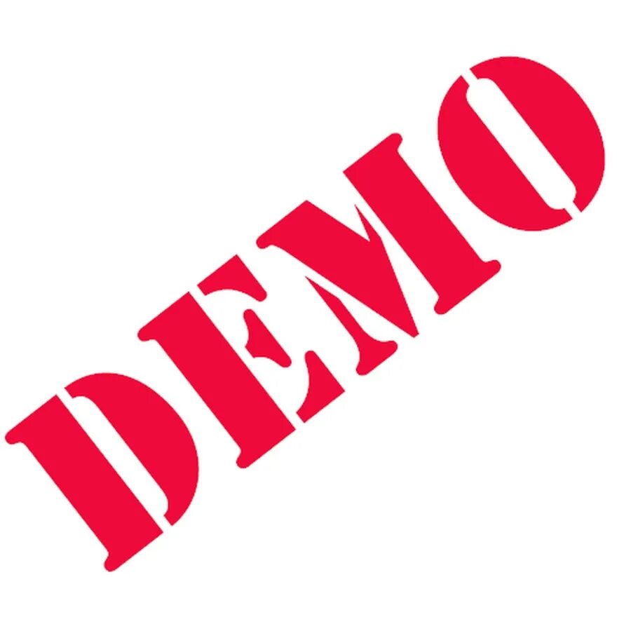 Demo. Демо надпись. Демо логотип. Демо надпись на прозрачном фоне. Demo картинка.