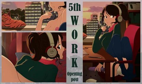 marimo on Twitter: "LO FI STUDY GIRL! let's have a pause You can ...