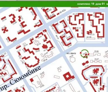 Карта набережные челны по комплексам новый город