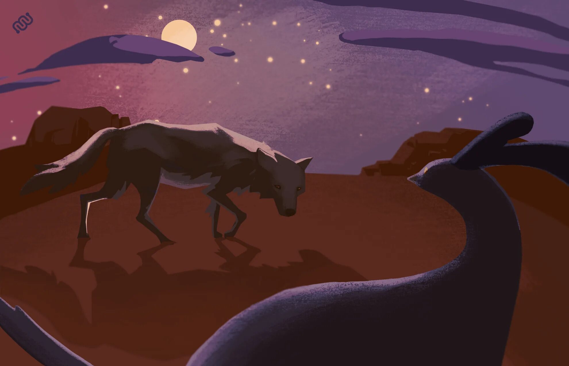 Четыре души койота. Койот и Луна. Ночь и день Coyote.